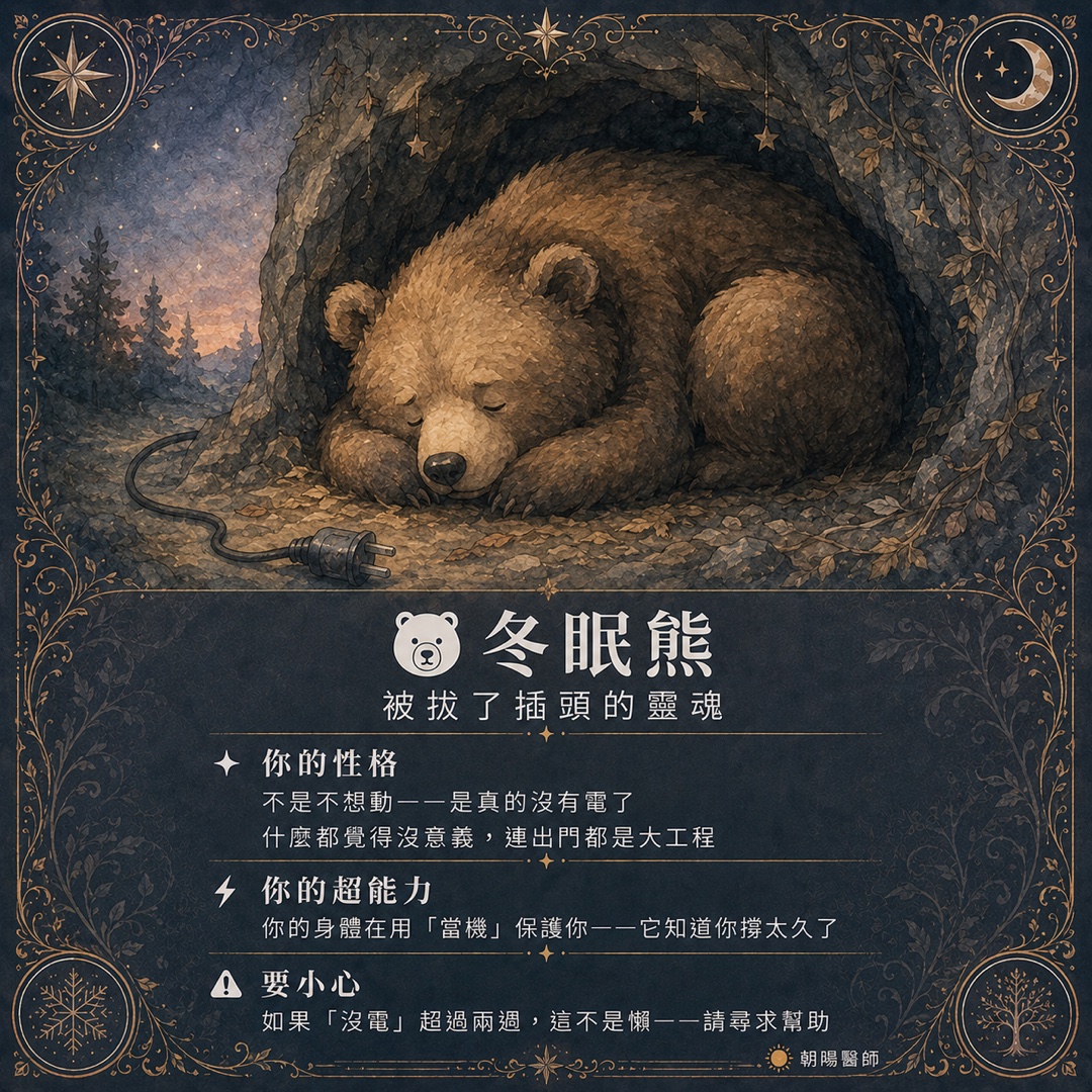 冬眠熊｜被拔了插頭的靈魂
